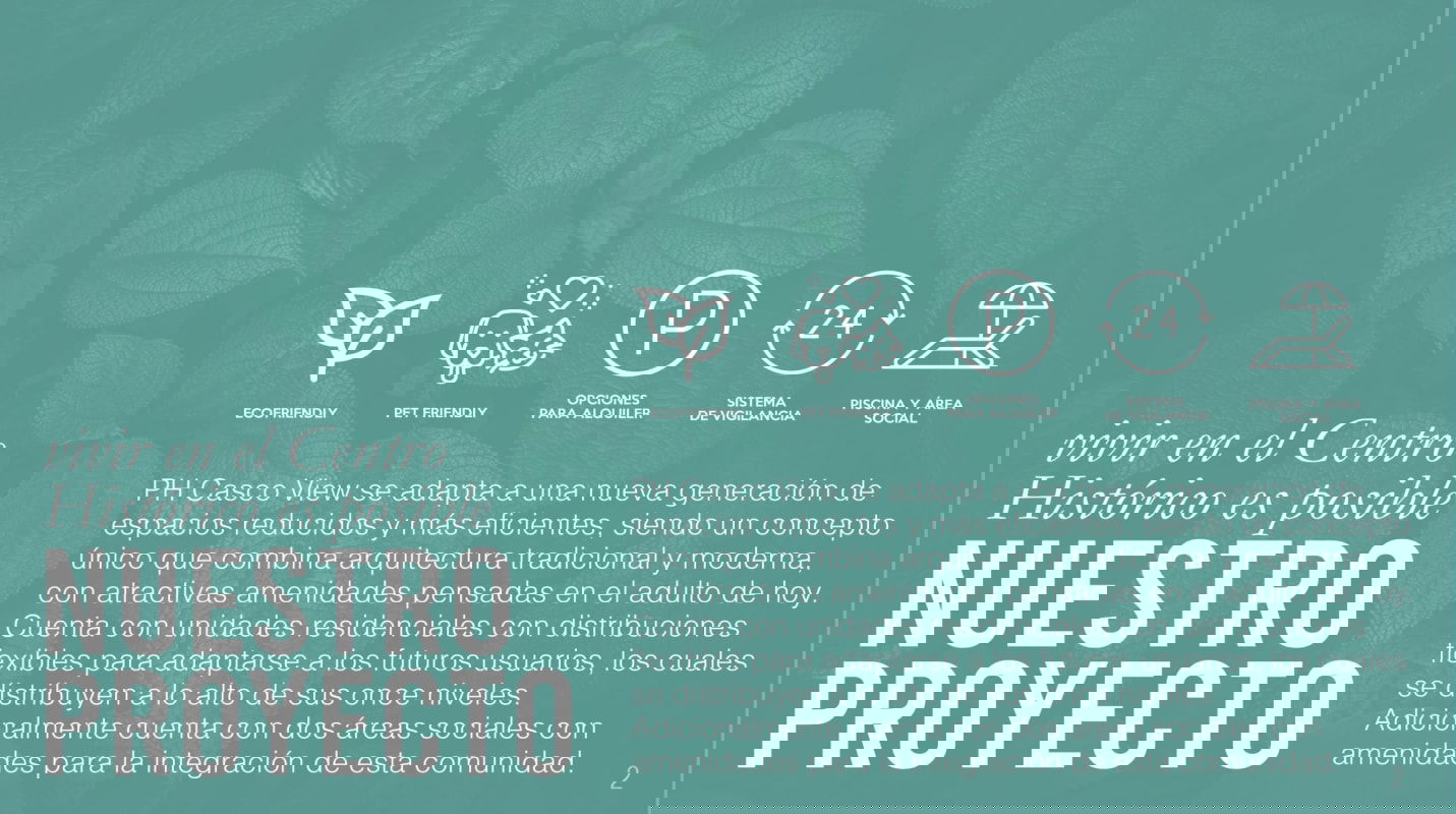 Elegant condo tower with balconies and rooftop social terrace at PH Casco View Casco Antiguo Panama City