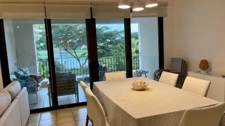 Spacious open concept living dining Buenaventura vacation condo rental Panama