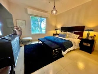 Master suite with sunlight and large bed Buenaventura beach Panama