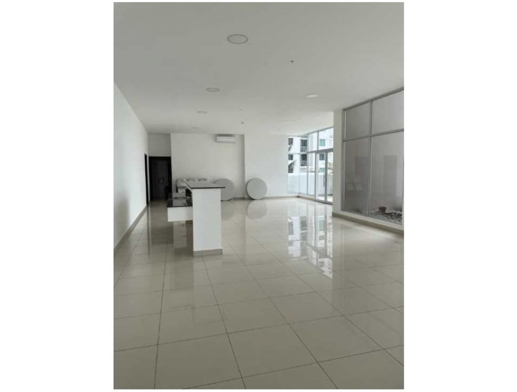 Bright open living dining room floor-to-ceiling windows city view Park Point