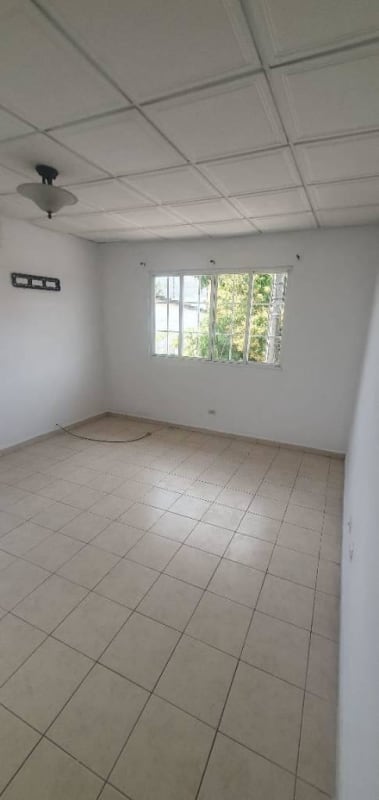 Living room window with garden view tiled floors Villa Zaita Panama house