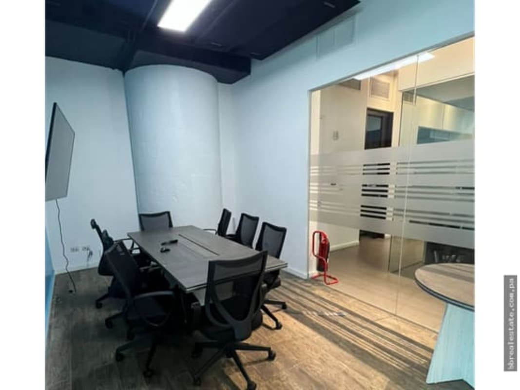 Furnished private office space in Oceania Business Plaza Punta Pacifica Panama City with skyline view