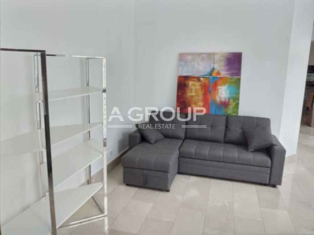 Fully equipped granite countertop kitchen with appliances in Grand Tower Punta Pacifica