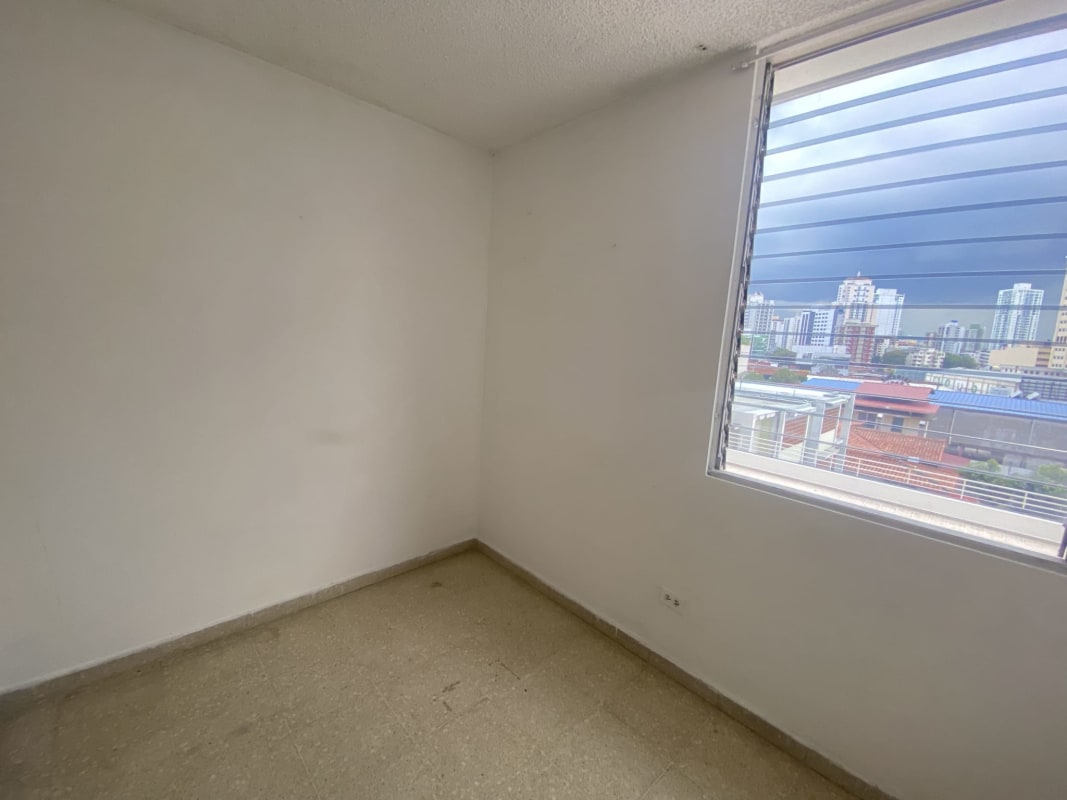 City skyline view through large window from PH Monaco apartment in Obarrio