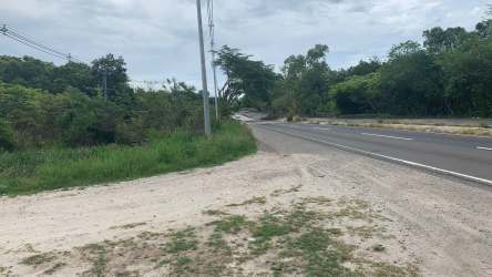 Open lot along Inter-American Highway near holiday resorts in San Carlos Cocle Panama ideal for development