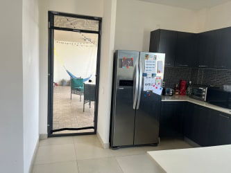 Contemporary bathroom with glass-enclosed shower and vessel sink in PH River Valley
