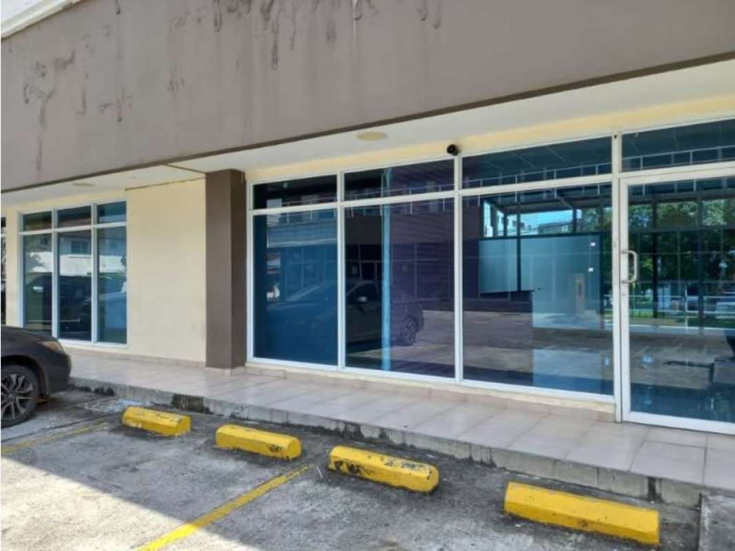 Glass commercial unit entrance with parking Condado del Rey Panama