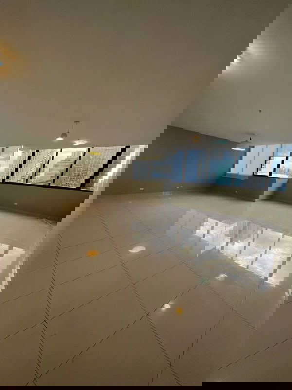 Bedroom with large window, ocean views, air conditioning in PH Brisa Marina Costa del Este Panama City