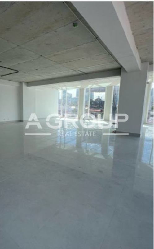 Grey shell commercial office open space with exposed ceiling at The Towers on Calle 50 Panama