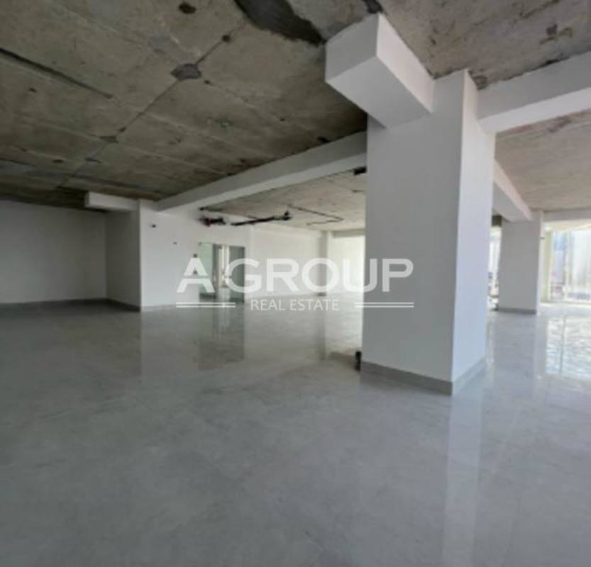 Modern commercial tower exterior glass facade palm trees Calle 50 Panama City