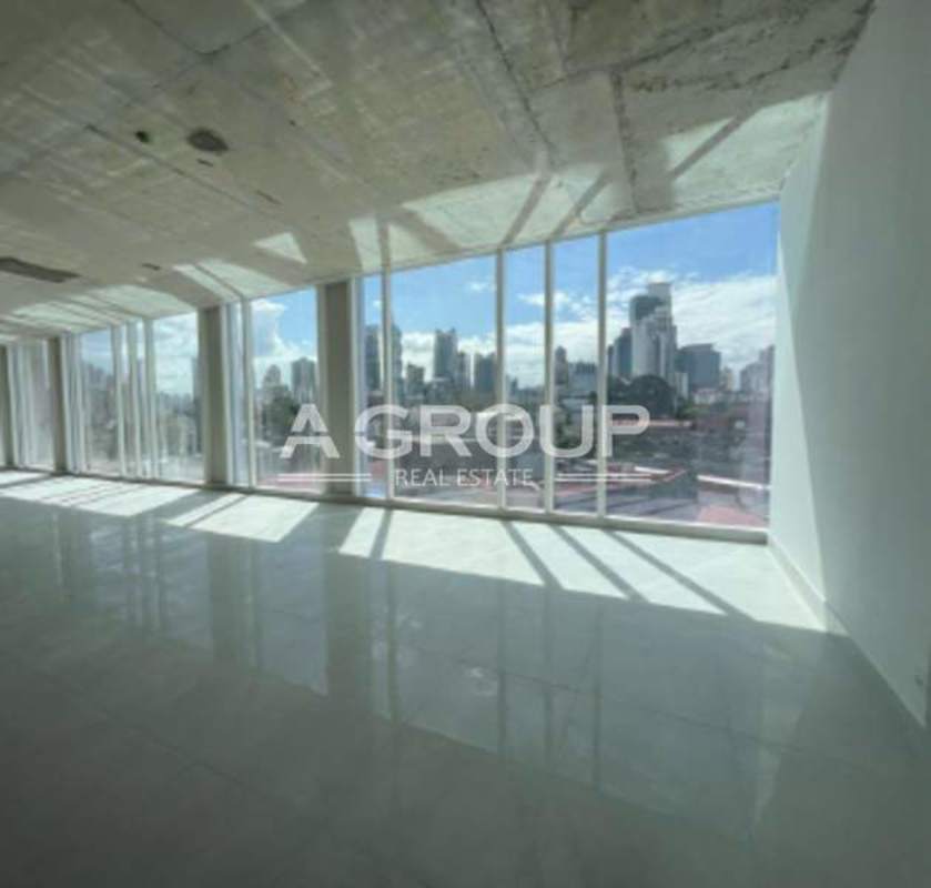 Wide open unfinished commercial office shell with skyline views for sale at The Towers 50 Panama