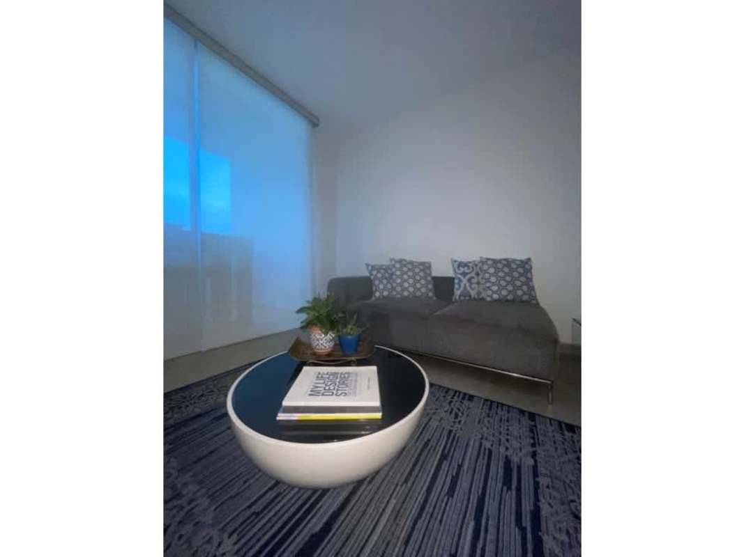 Modern bathroom with glass shower and vanity PH H2O Avenida Balboa Panama