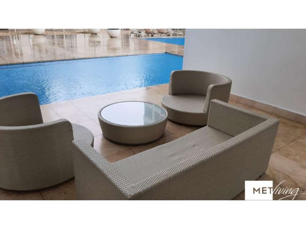 Entrance and hallway area of luxury apartment PH Top Tower Costa del Este Panama