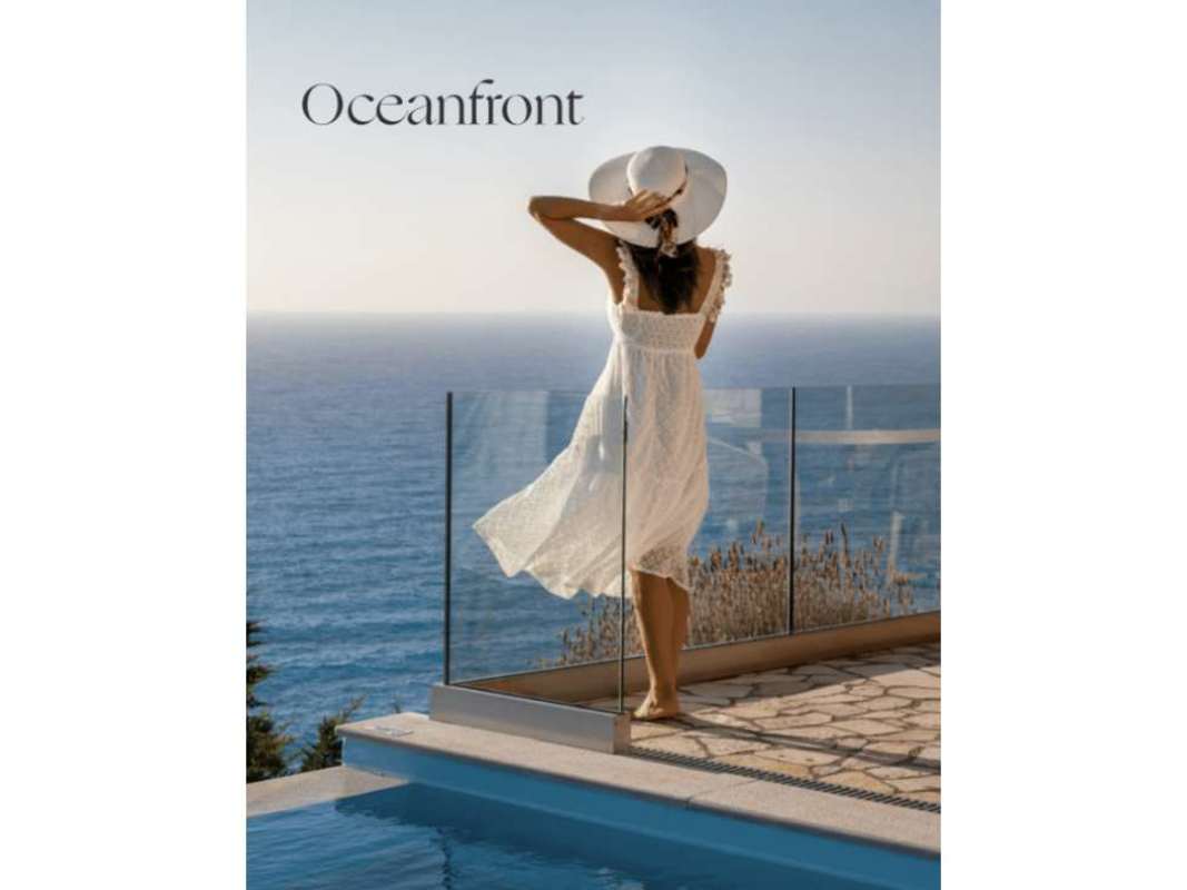 Artificial island Ocean Reef in Panama City with luxury condos and marina aerial view