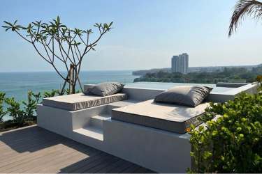 Spacious dining room with floor-to-ceiling windows ocean views Punta Caelo Panama