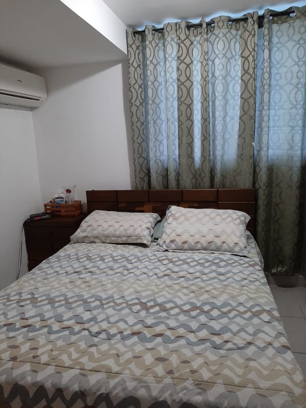 Contemporary bedroom with big window and AC-ready PH Parque Lefevre Panama City