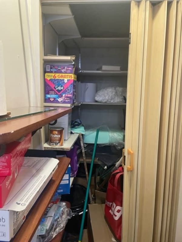 Storage and small kitchenette with microwave and fridge PH Consultorios Medicos Paitilla Panama