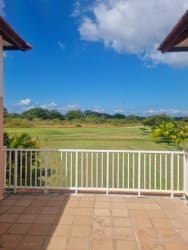 Private balcony overlooking golf course in Villas Decameron beach villa Panama