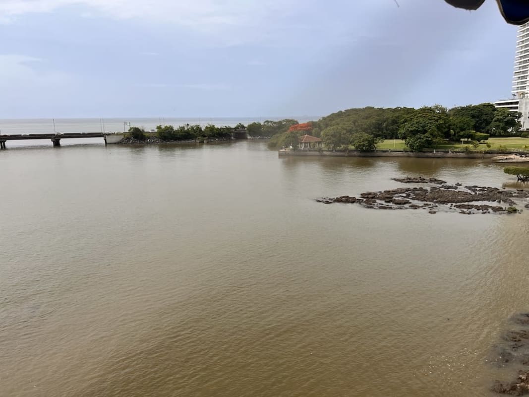 Separate kitchen with granite countertop appliances PH Las Llamas oceanfront condo Panama