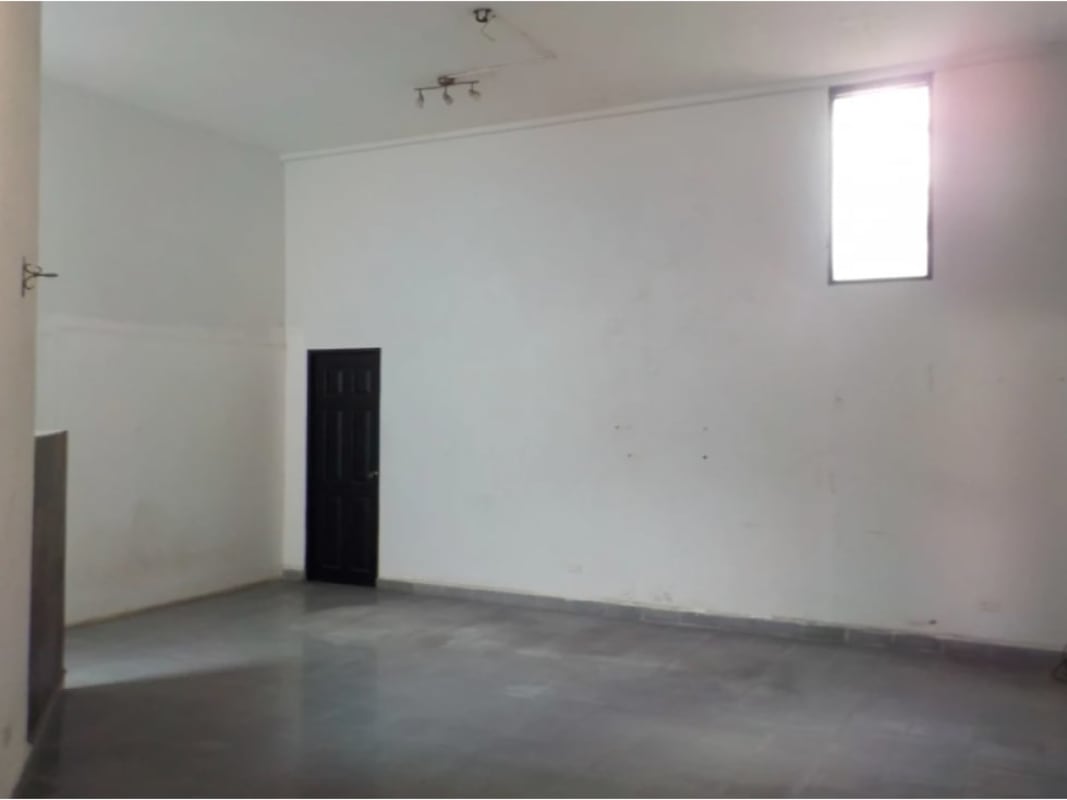 Minimalist spacious interior room white walls gray porcelain tile Coco del Mar Panama