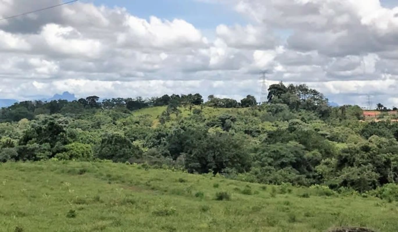 Landscape view rolling hills and greenery on large Panama development land parcel La Chorrera