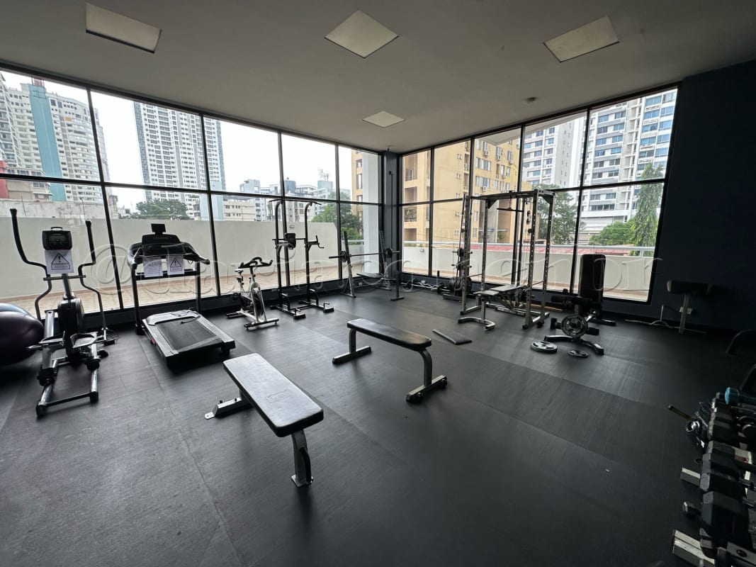 Modern apartment gym with equipment PH Coco Mar Coco del Mar Panama