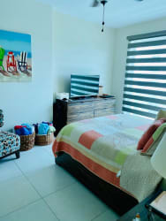 Elegant master bedroom with AC and ocean view Bijao Beach Resort Panama