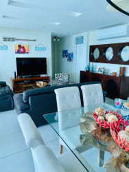 Condo balcony with panoramic Pacific Ocean and golf course views at PH Quarry Heights Bijao Panama