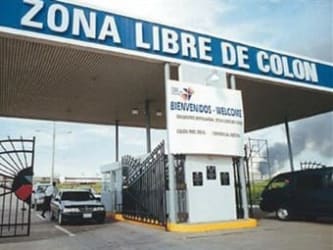 Zona Libre de Colón security gate checkpoint entrance free trade zone Panama