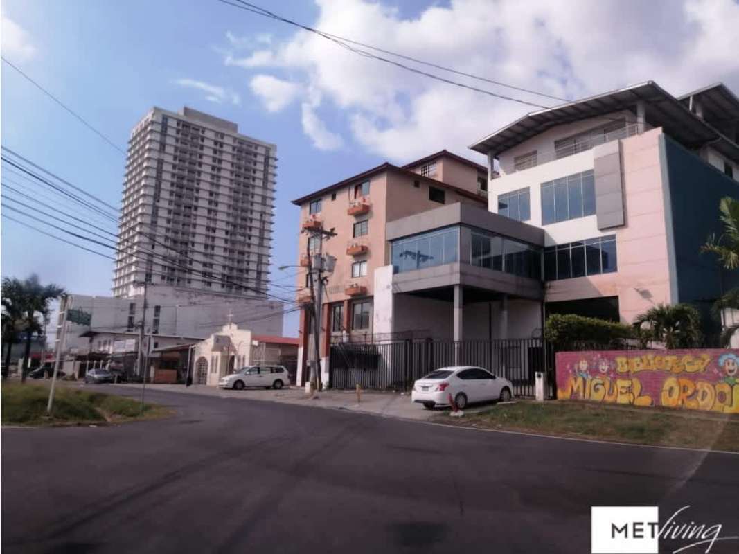 Street side view building facade PH Parque Lefevre in Panama City Panama