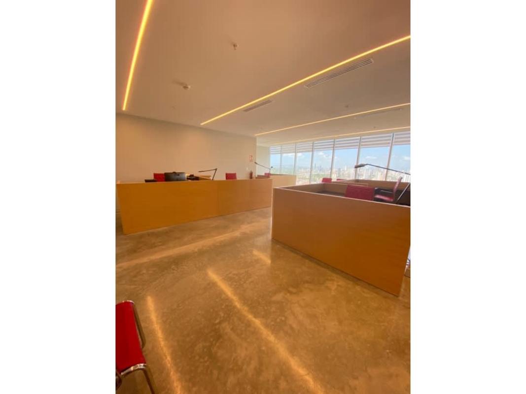 Open workspace with panoramic ocean views at PH Balboa Office Center, Avenida Balboa Panama