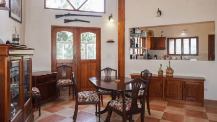 Rustic tropical style covered patio with panoramic forest mountain views Panama