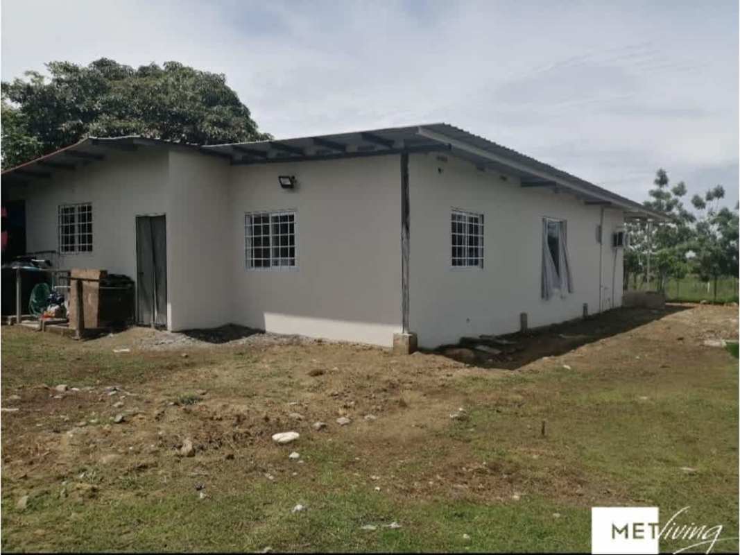 Fenced exterior with metal roof and outdoor space in Pacora countryside home Panama