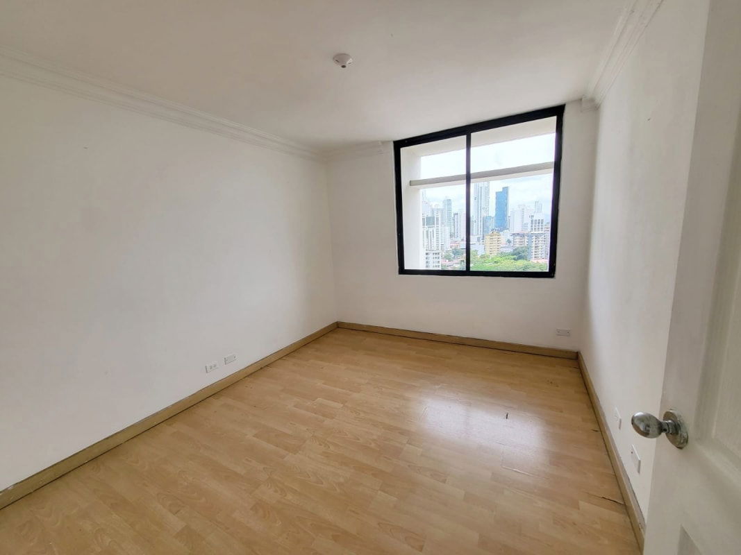 Bright traditional kitchen with upper lower cabinets and tile in PH Brisas Obarrio Panama City