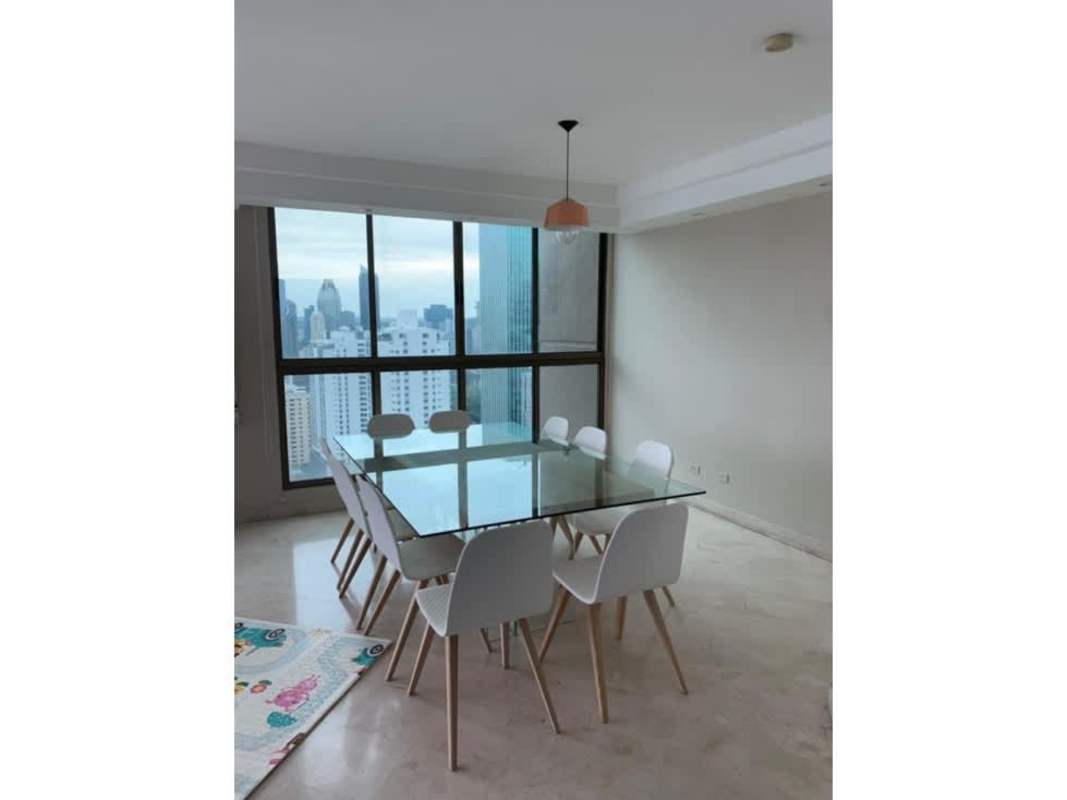 Bedroom with floor-to-ceiling windows and panoramic ocean vistas PH Ocean Park Punta Pacifica Panama