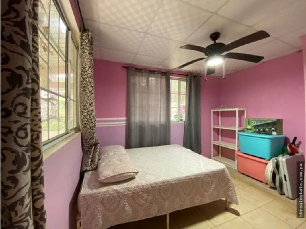 Night porch view mountain house with string lights Altos de Cerro Azul Panama