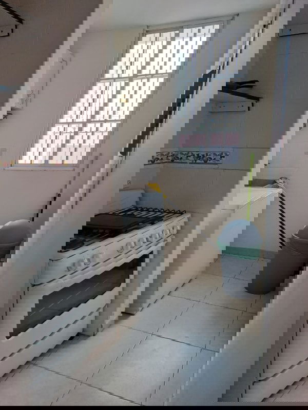 Simple kitchen and laundry area with appliances connections Parque Lefevre apartment Panama