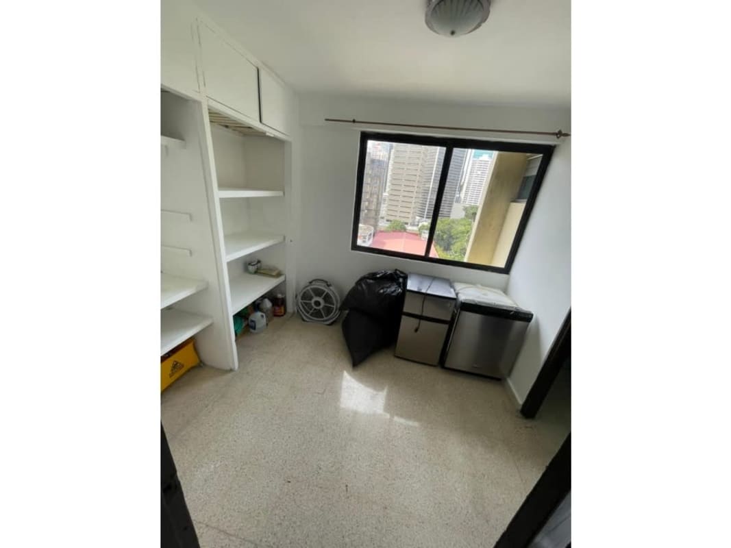 Balcony view of Panama City skyline PH Macondo apartment