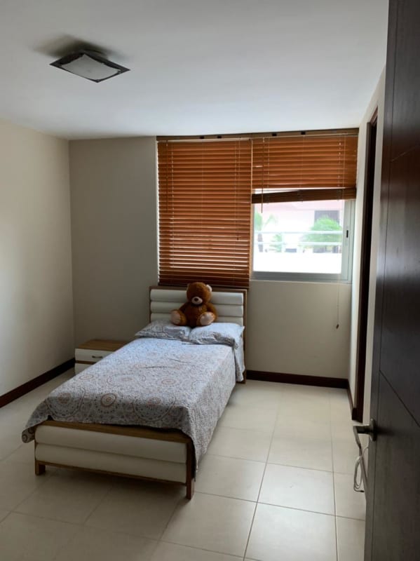 Bedroom featuring bed, closet and ceiling fan Costa del Este Panama City