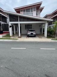 Contemporary two-story house with covered parking and tropical garden in Coronado