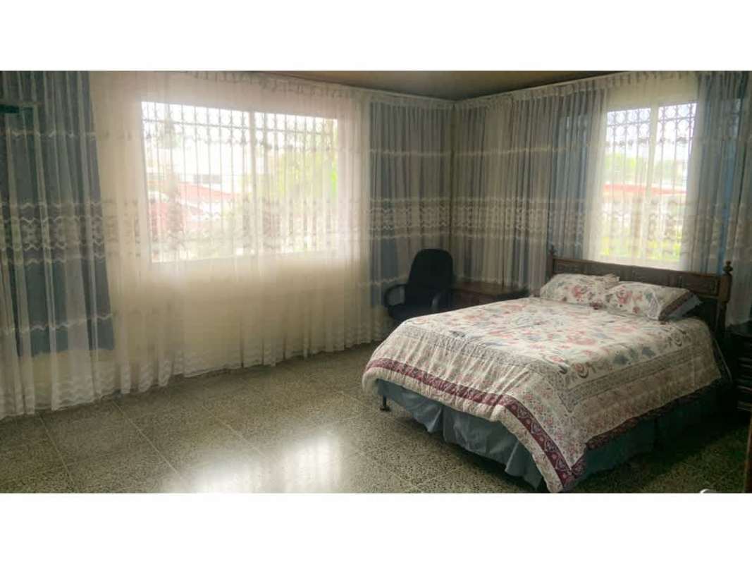 Spacious living dining room with large windows, tiled floor Hato Pintado Panama