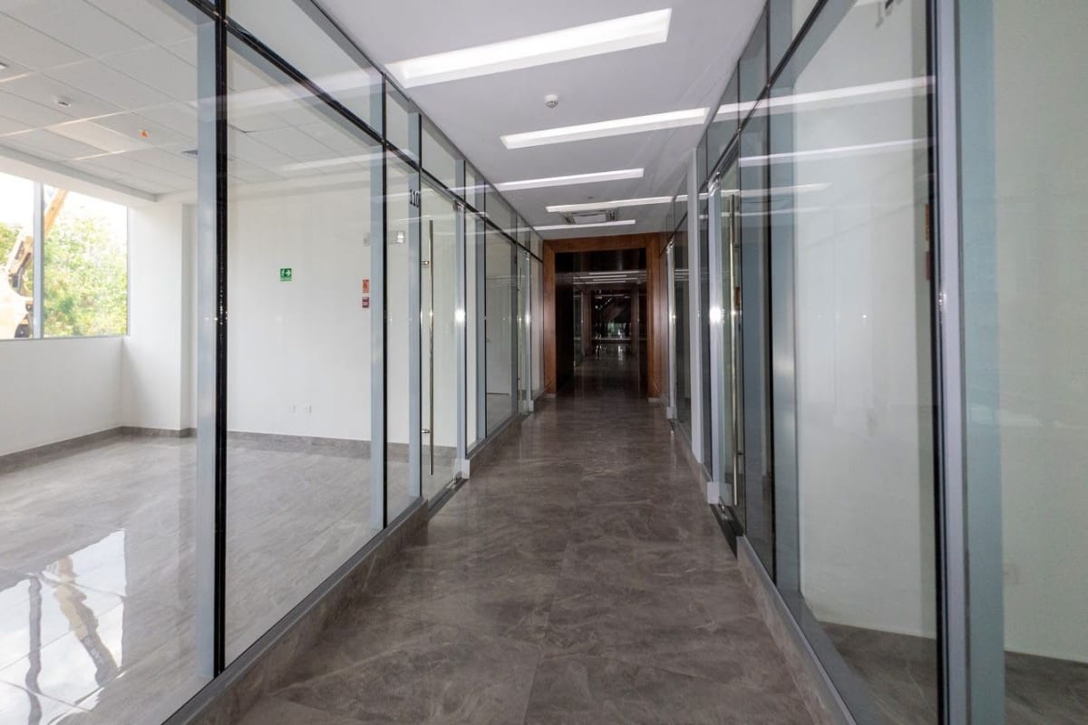 Spacious open retail or office commercial unit finished with tile and natural light Sunset Strip Plaza Panama