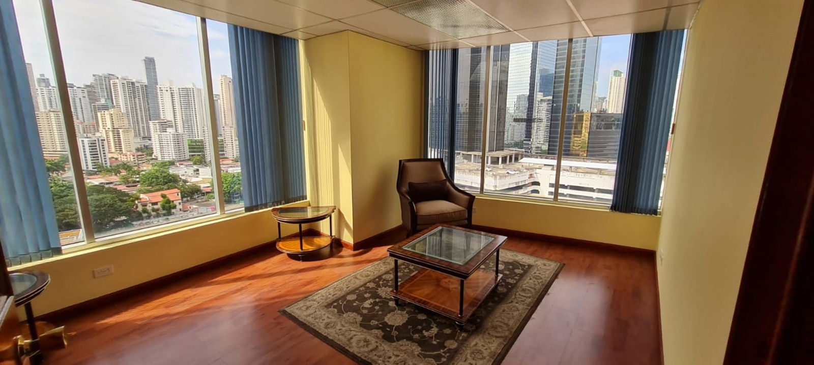 Executive office area with city views PH BICSA Financial Center Calle 50 Panama