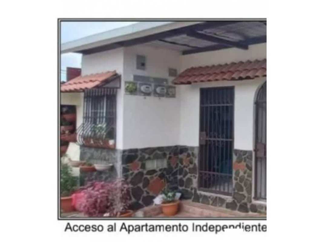 Exterior of independent apartment unit with stone details and secure entry Don Bosco Panama