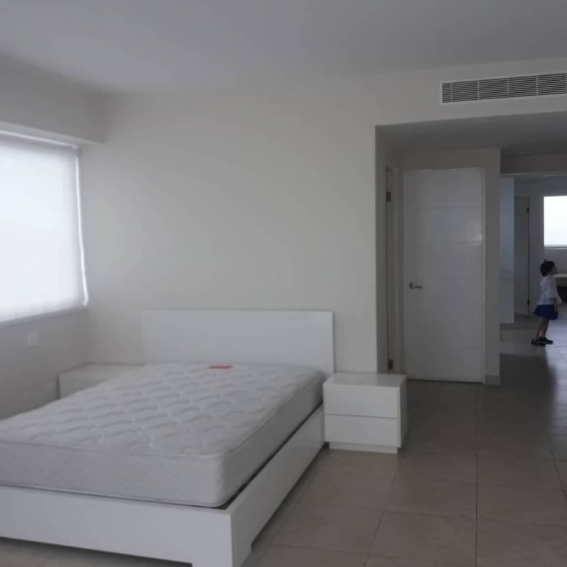 Infinity rooftop pool overlooking Pacific Ocean and skyline at PH H2O on the Ocean Avenida Balboa Panama City