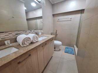 Infinity pool overlooking Pacific Ocean at PH Bahia Resort Nueva Gorgona Panama