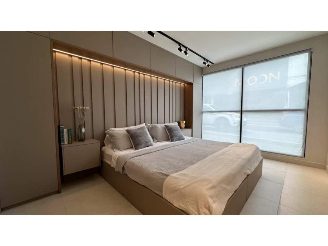 Second bedroom with skyline views at 5Cero4 Park and Residences Coco del Mar Panama