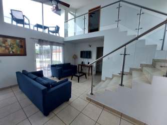 Private pool with sun deck and covered terrace Panama Malibu Beach House rental