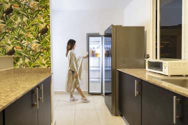 Secure gated entrance at Paradise Point Coronado beach community Panama