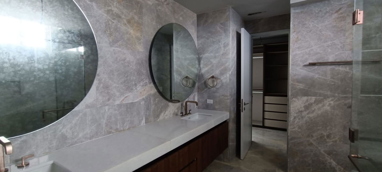 Panoramic balcony ocean front city skyline The Towers Punta Paitilla Panama